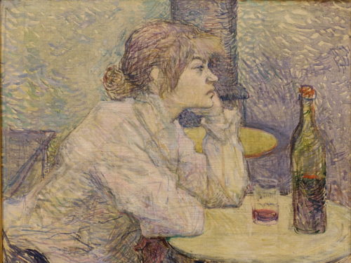 Henri de Toulouse-Lautreci õlimaal „Pohmell (Suzanne Valadon)”, 1887–1889, Harvardi Ülikooli Foggi kunstimuuseum