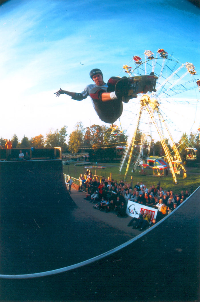 Jussi Korhonen kõige esimesel Simple Sessionil aastal 2000. Foto: Timo Toots