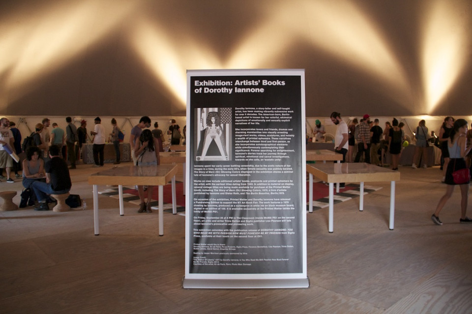 Exhibition for Artists' Books of Dorothy Iannone.  Photo: Sandra Nuut