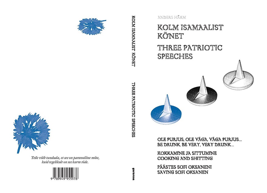 Anders Härmi raamatu „Kolm isamaalist kõnet” kaanekujundus