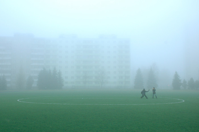 Places for play in Väike-Õismäe – absorbed into the anonymous canvas in-between mass-produced housing slabs. Photo: Mari Hunt