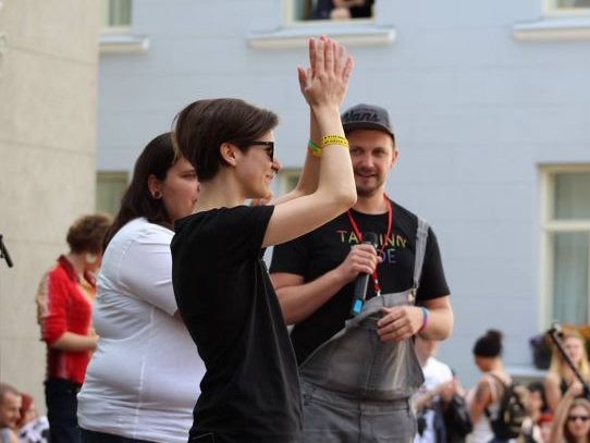 Kristiina Raud Baltic Pride’il 2017. Foto: Chärolin Klaos