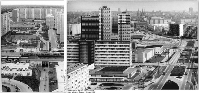 Public housing estates in East Germany. Photo: Wikimedia commons