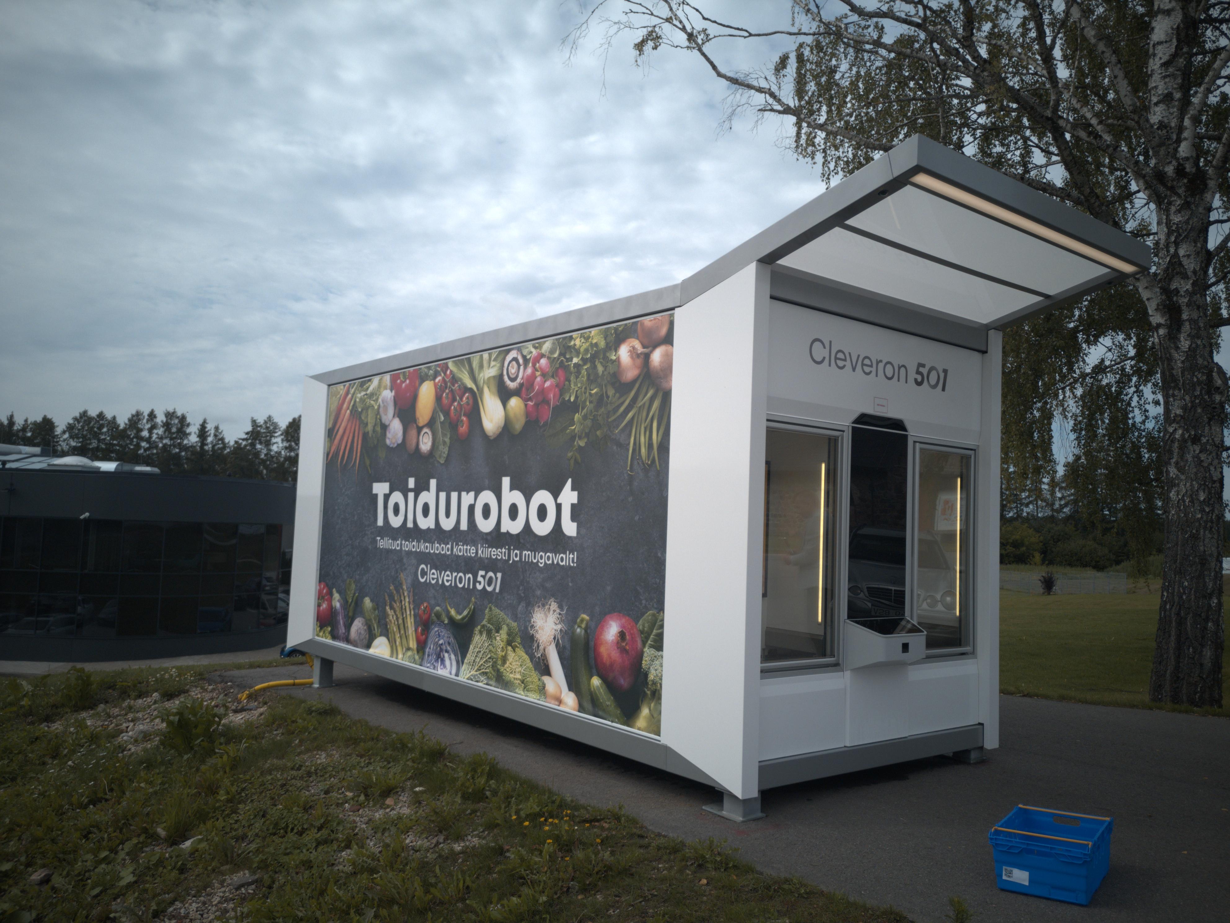 Toidukaupade väljastamiseks loodud välipakirobot. Foto: Aleksander Tsapov