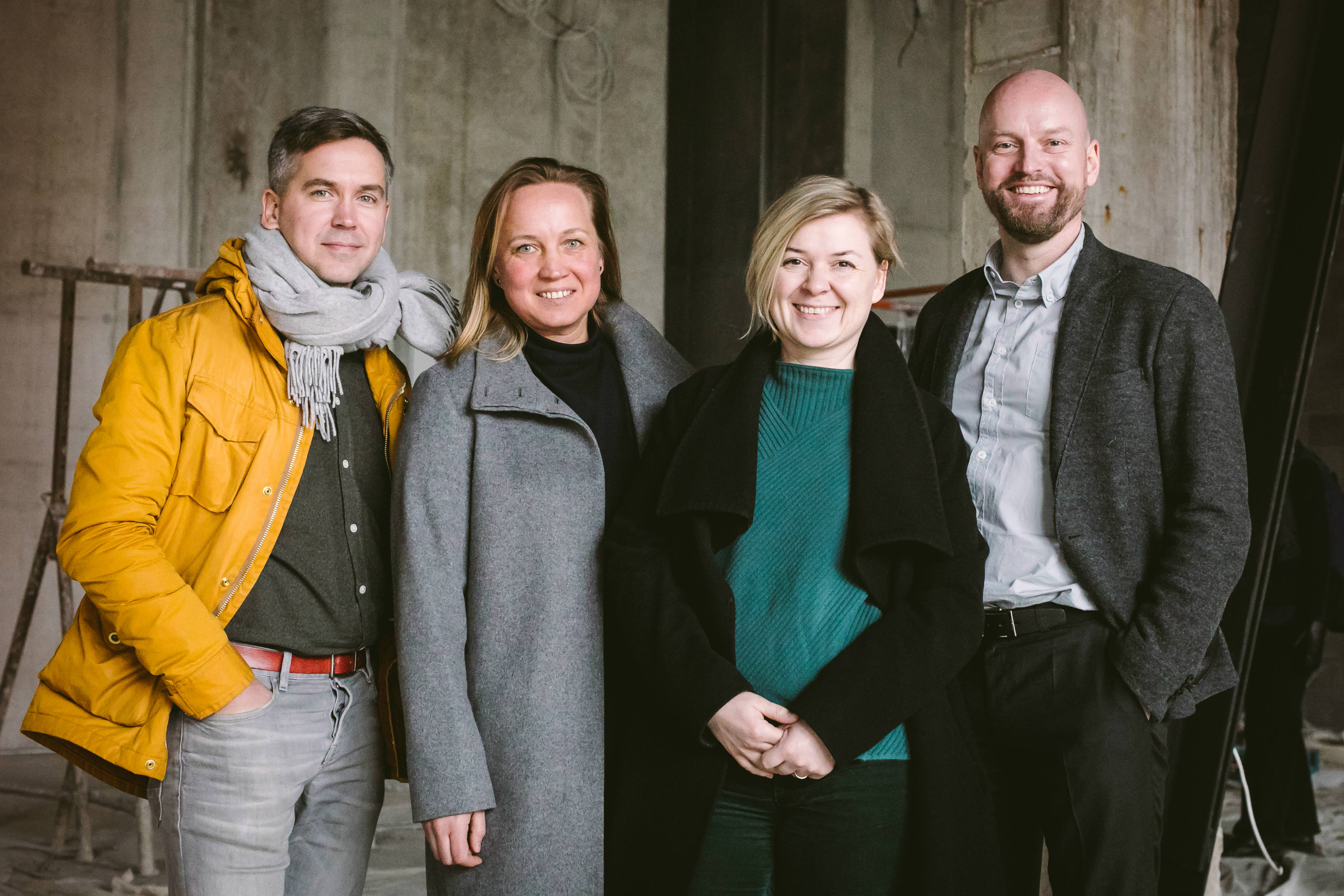 Fotografiska Tallinn asutajad (vasakult): Peeter Pihel, Margit Aasmäe, Maarja Loorents ja Rain Tamm. Foto: Tiina-Liina Uudam