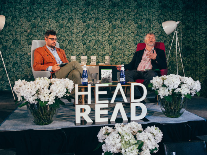 Igor Kotjuh ja Sergei Zavyalov festivalil HeadRead 2017. Foto: press