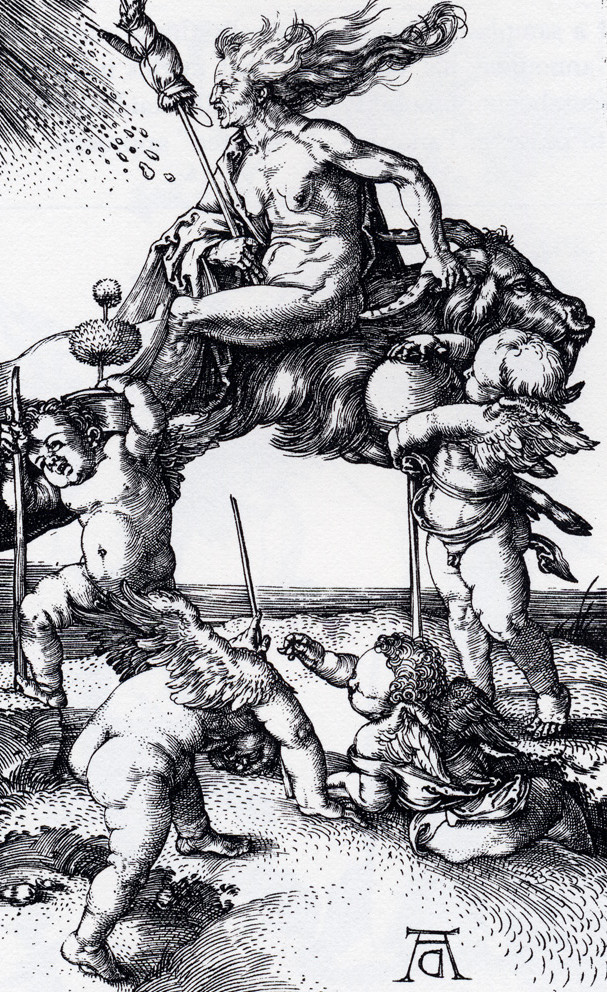 „Die Hexe”, Albrecht Dürer (ca 1500). Foto: Wikimedia Commons