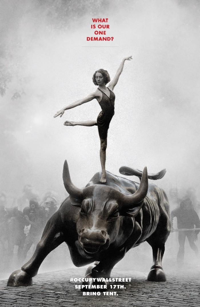 Occupy Wall Streeti esimene  plakat
