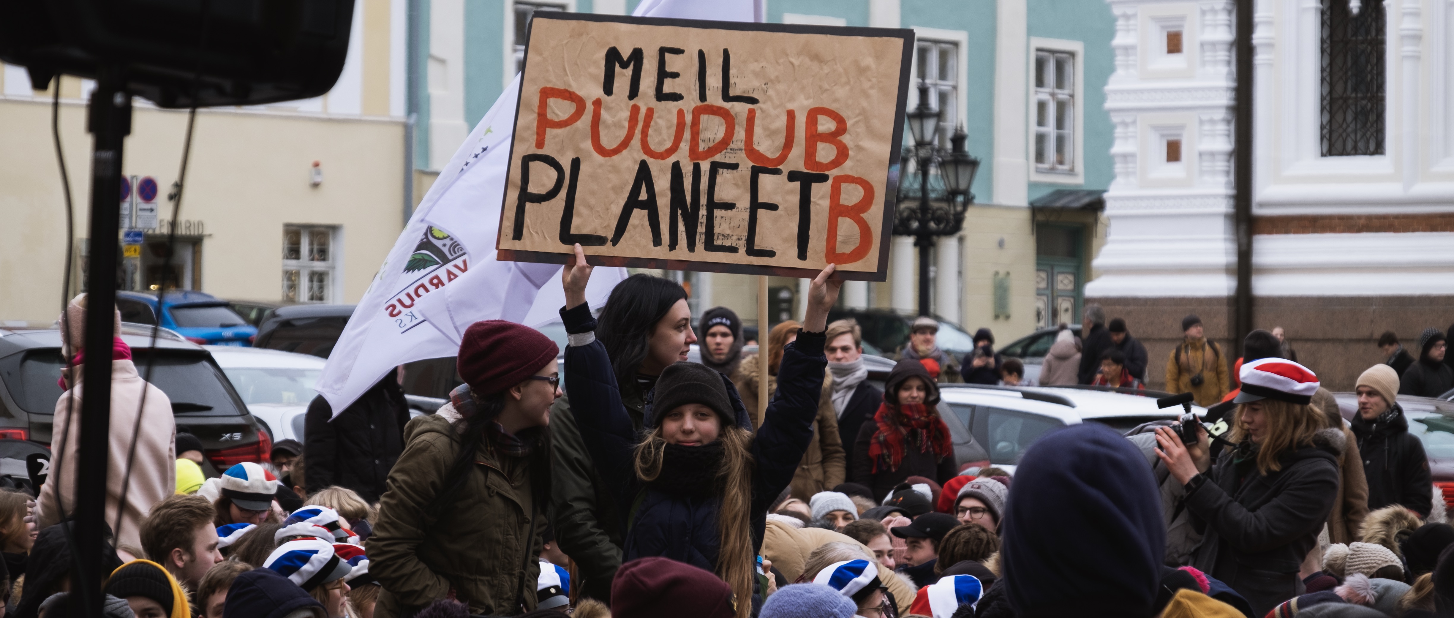 Kliimastreik Toompeal 15.03.2019. Foto: Janis Kokk