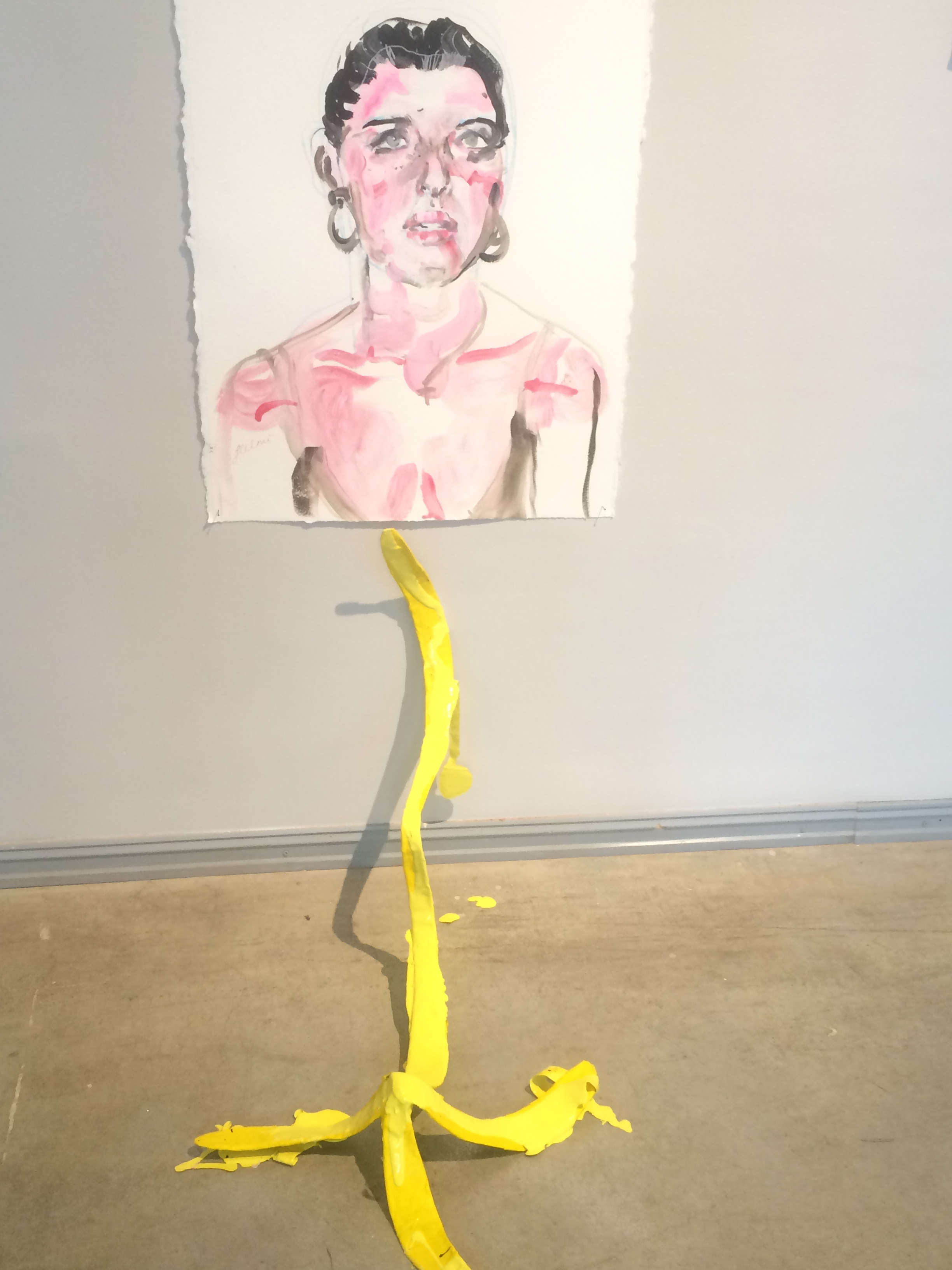 Vaade Helmi Arraku näituselt „Portraits From The Bedroom” / „Portreed magamistoast”