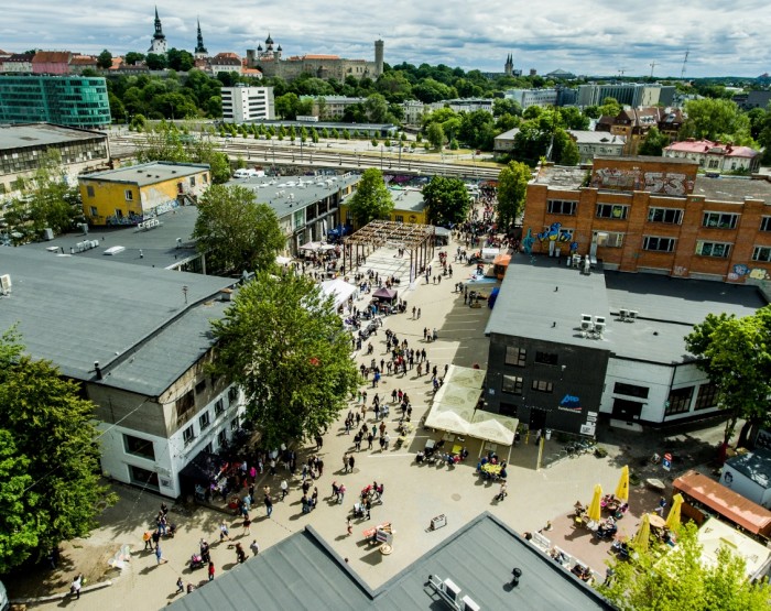 Telliskivi Loomelinnak linnulennult. Foto: Kristjan Herkül