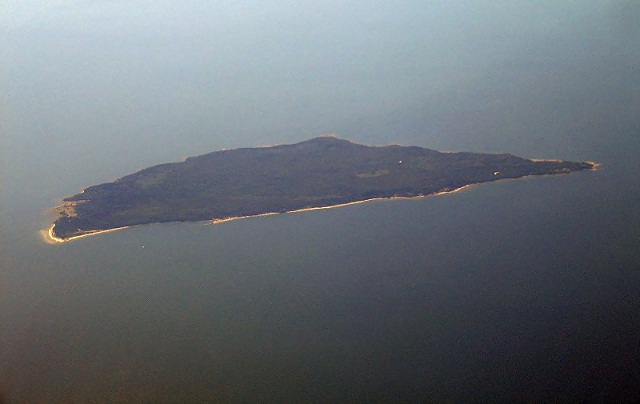 Island Naissaare from air