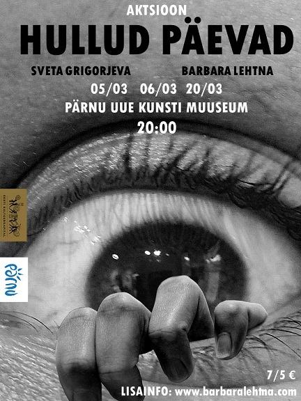 5. märtsil esietendub Pärnus Sveta Grigorjeva ja Barbara Lehtna uuslavastus „Hullud päevad”