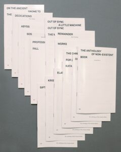 Kumus esitletakse &bdquo;0lematute Raamatute Antoloogiat&rdquo;