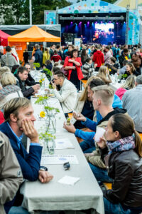 Septembri alguses 2015 Tallinnas toimunud kontsert ja meeleavaldus „Sõbralik Eesti”. Foto: Aron Urb
