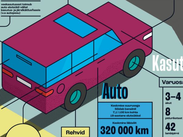 Andmelugu: &Uuml;he masina s&otilde;iduj&auml;lg