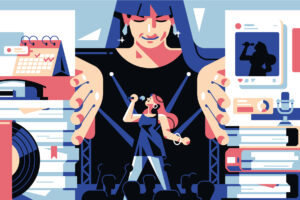 Naised m&auml;nedžeritoolis &ndash; k&uuml;mne k&uuml;&uuml;nega artistide eest