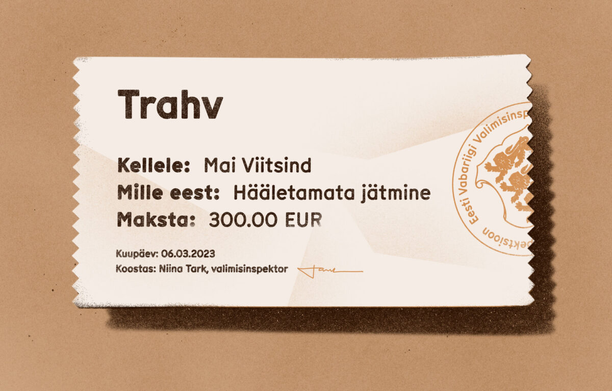 Pean andma hääle, muidu saan trahvi