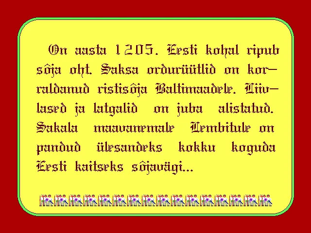 Kuvatõmmis 1992. aasta mängust "Lembitu"