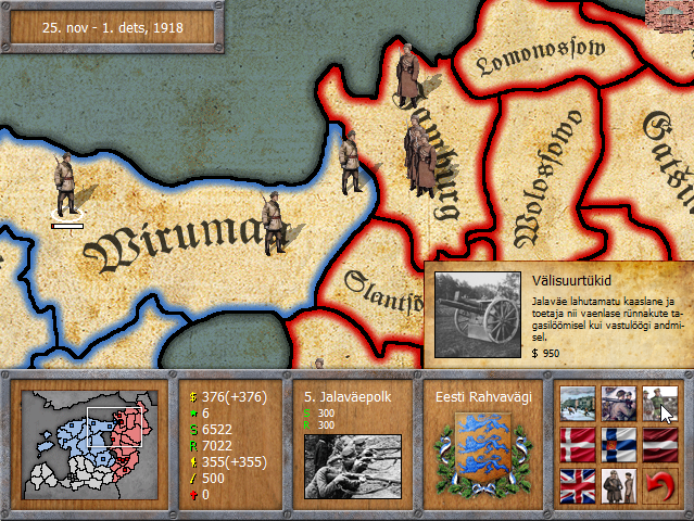 Kuvatõmmis Erlich Lõwi 2008. aasta Vabadussõja strateegiamängust „Wabatahtlised“